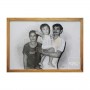 กรอบรูปครอบครัว วาดด้วยดินสอ